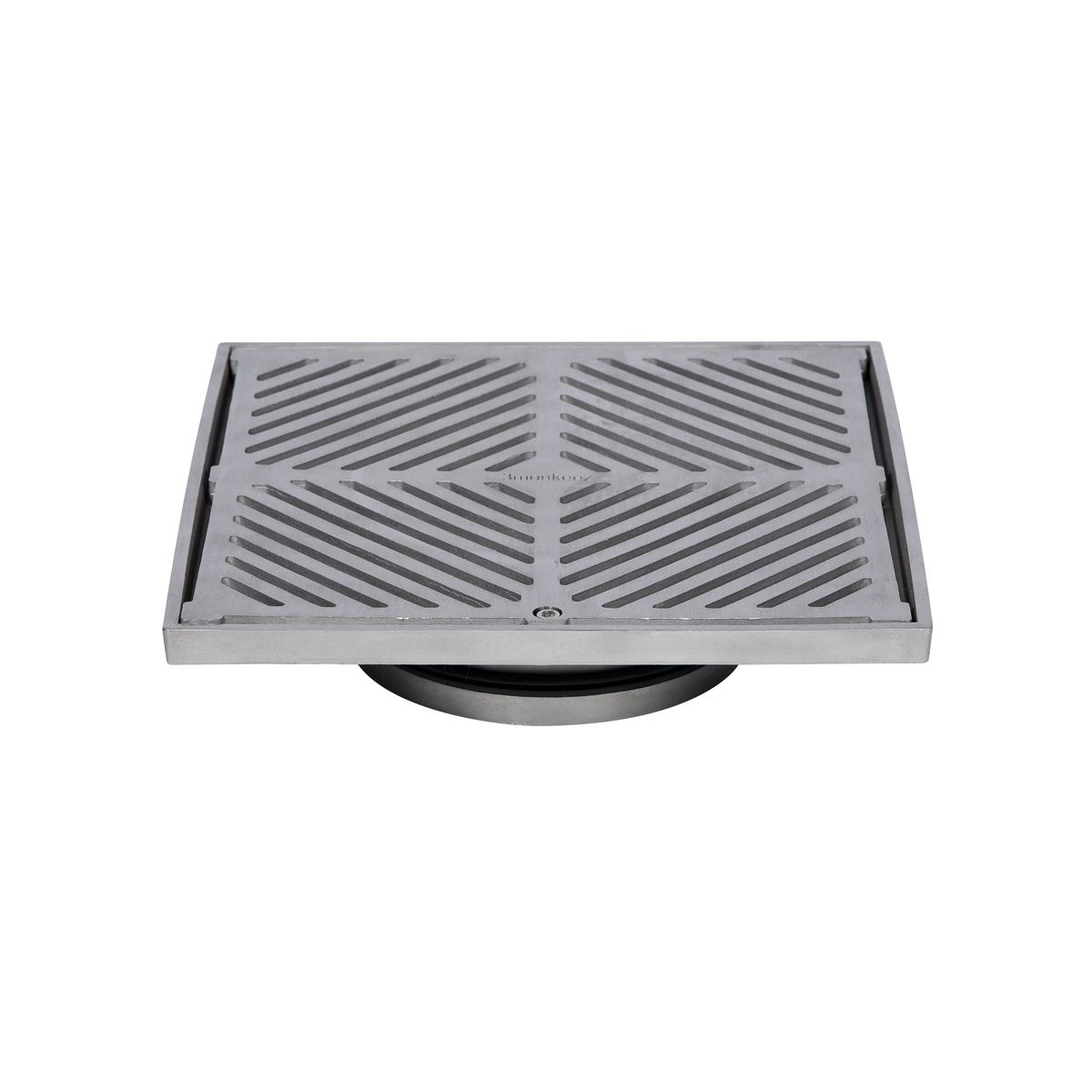250mm Square Floor Waste 304 Grade S/S (suits 150mm pipe) (Heel Proof)
