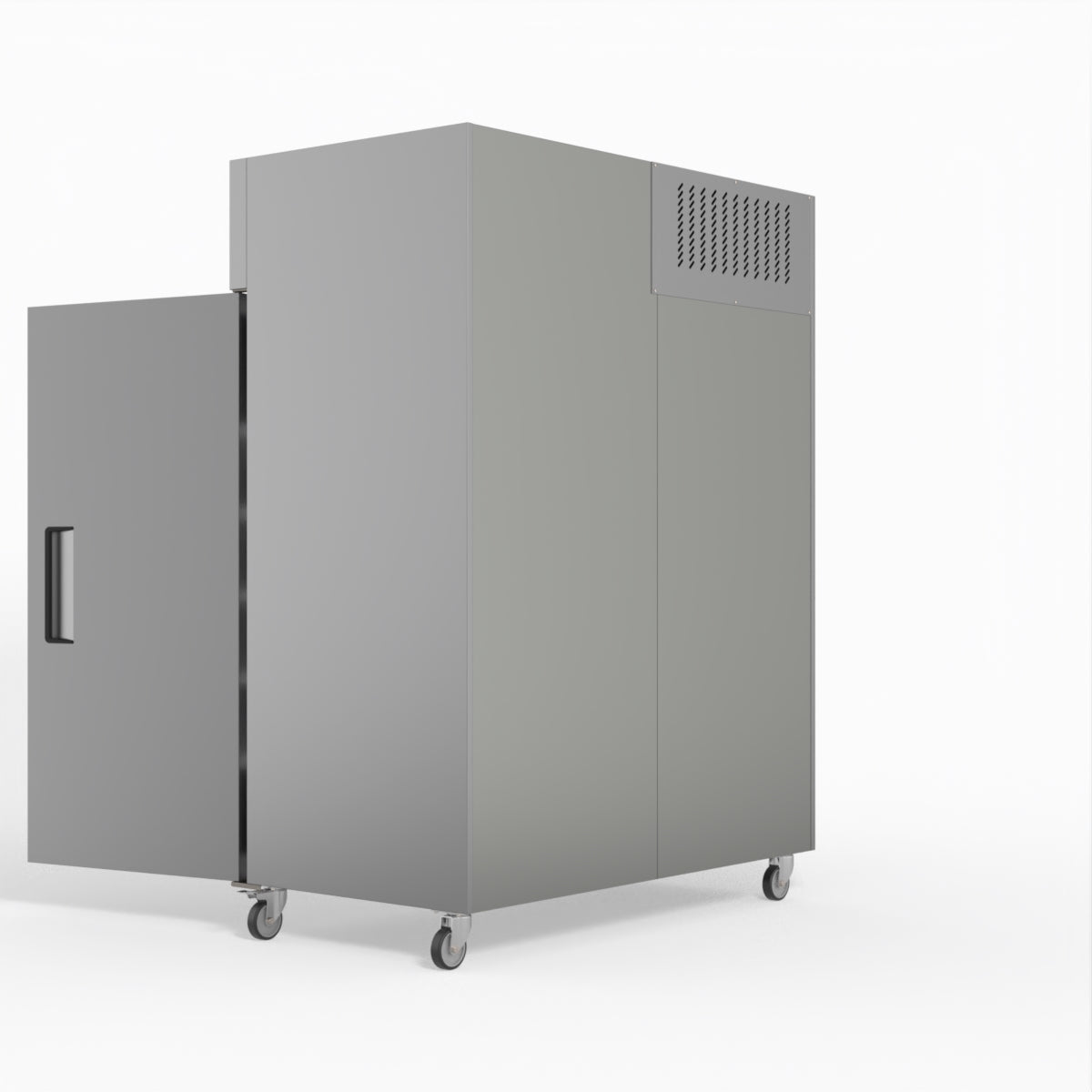 AG 1300 Litre Upright Double Stainless Steel Door Fridge