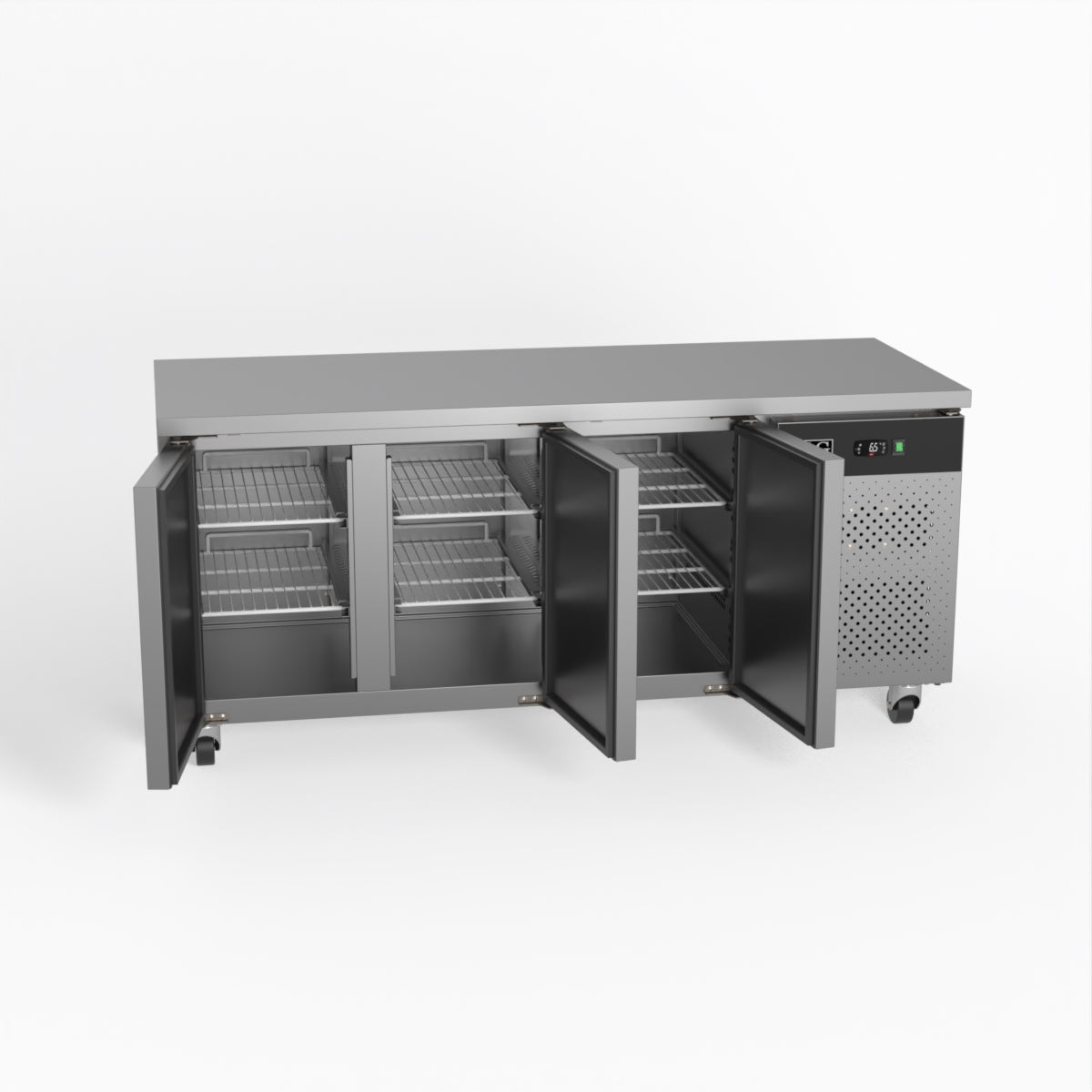AG Three Door Commercial Worktop / Under Bench Fridge 700mm Depth GNX3100TN