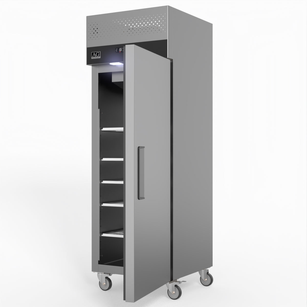 AG 429 Litre Upright Single Stainless Steel Door Freezer