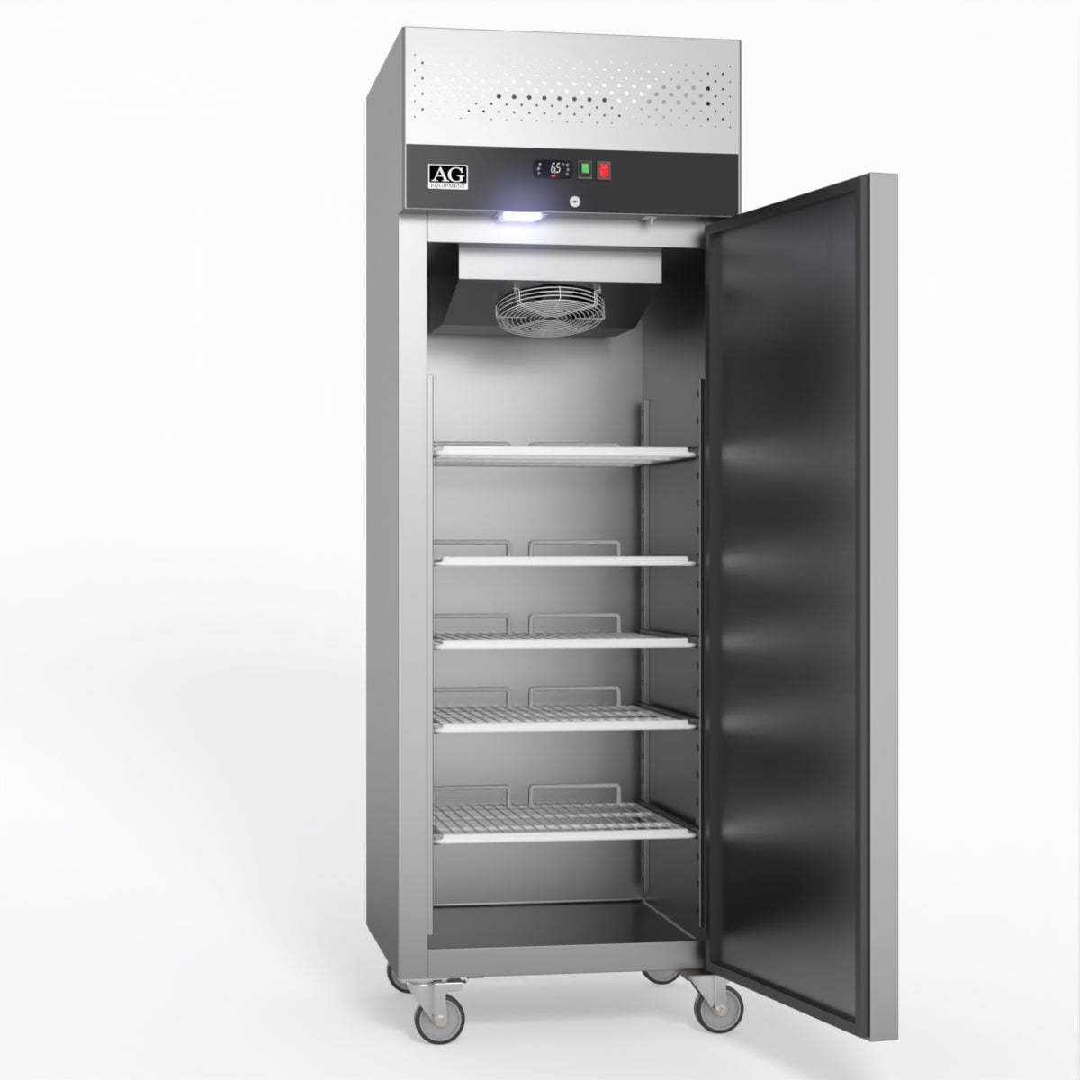 AG 429 Litre Upright Single Stainless Steel Door Freezer