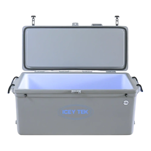 ICEY TEK 115L Long Ice Box Cooler GREY IT115