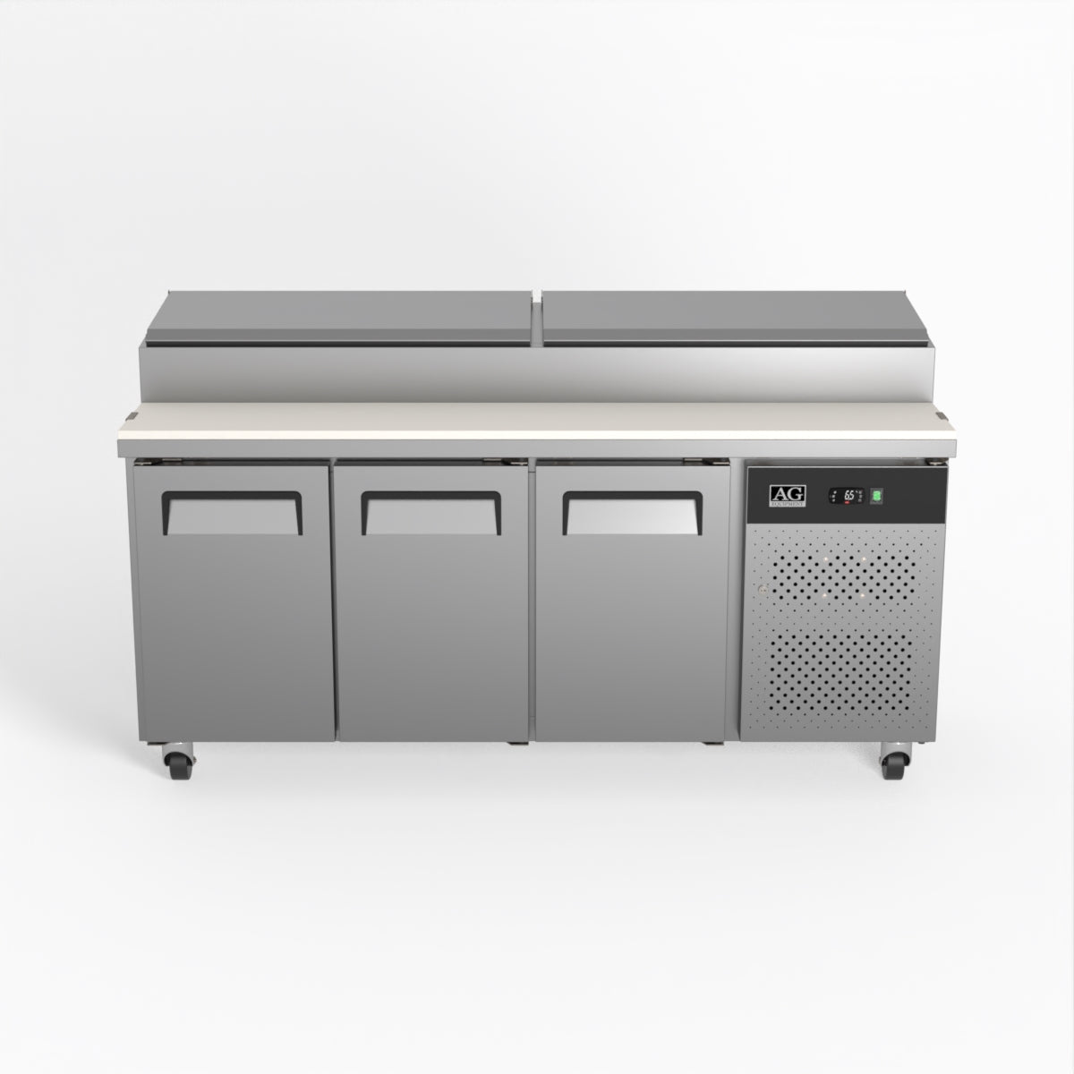 AG 3 Door Saladette Fridge – Fits 8 x 1/3 GN Trays