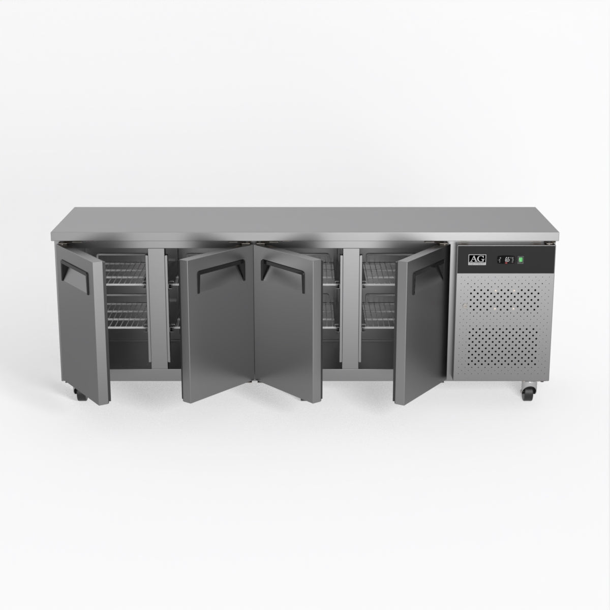 AG Commercial Four Door Worktop / Under Bench Fridge 600mm Depth