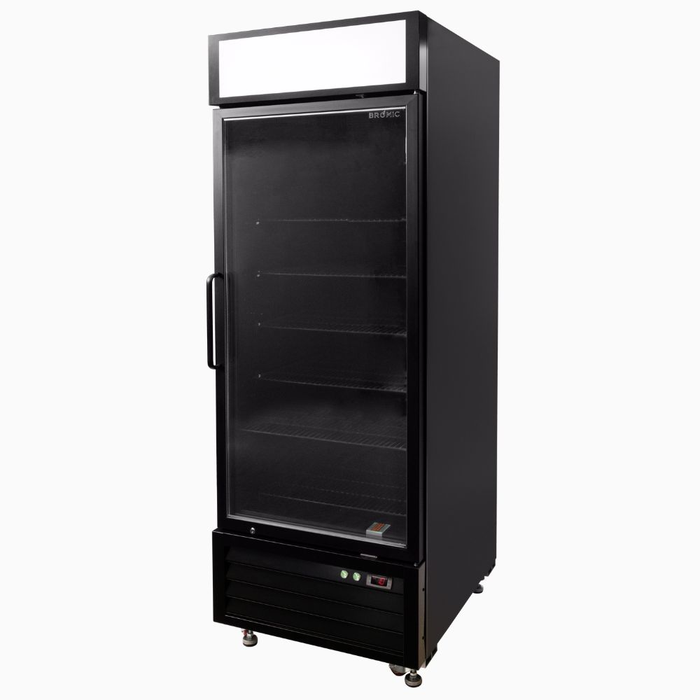 Bromic UC0550GDL-NR Upright Display Fridge 546L – 1 Door – Flat Glass – Lightbox (5 Years warranty)