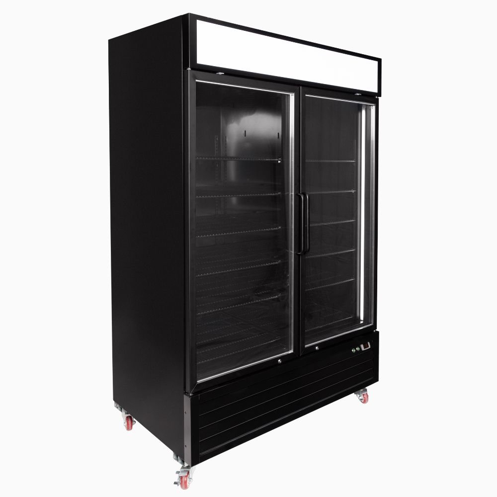 Bromic UC1250GDL-NR Upright Display Fridge 1266L – 2 Door – Flat Glass – Lightbox (5 year warranty)