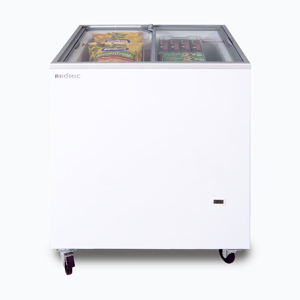 Bromic Display Chest Freezer - 191L - Flat Glass Top (5 Years Warranty)