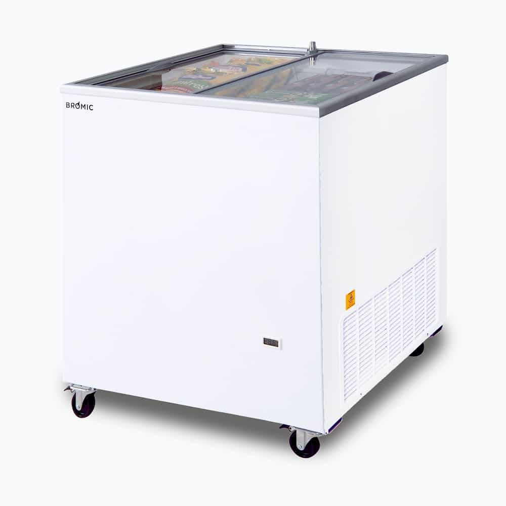 Bromic Display Chest Freezer - 191L - Flat Glass Top (5 Years Warranty)