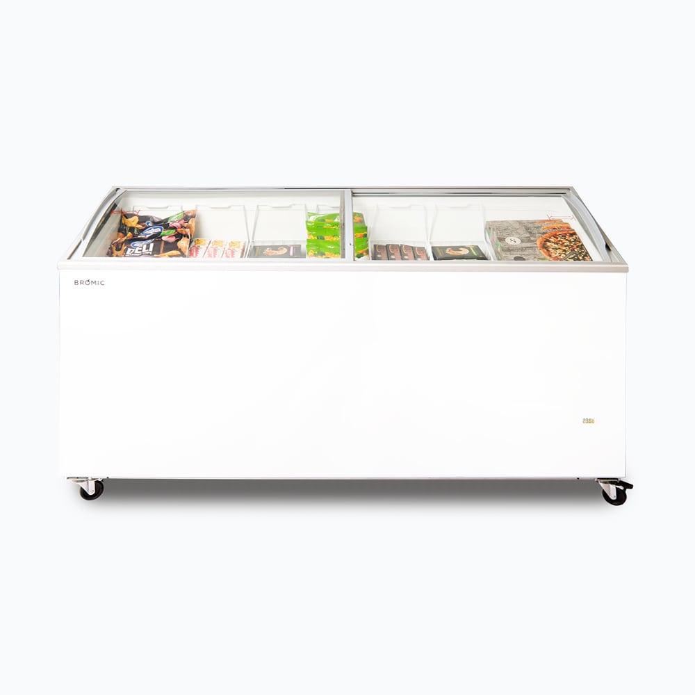 Bromic Display Chest Freezer - 555L - Curved Glass Top (5 Years Warranty)