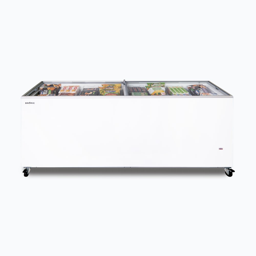 Bromic display Chest Freezer - 670L - Flat Glass Top (5 Years Warranty)
