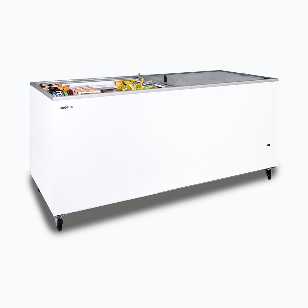 Bromic display Chest Freezer - 670L - Flat Glass Top (5 Years Warranty)