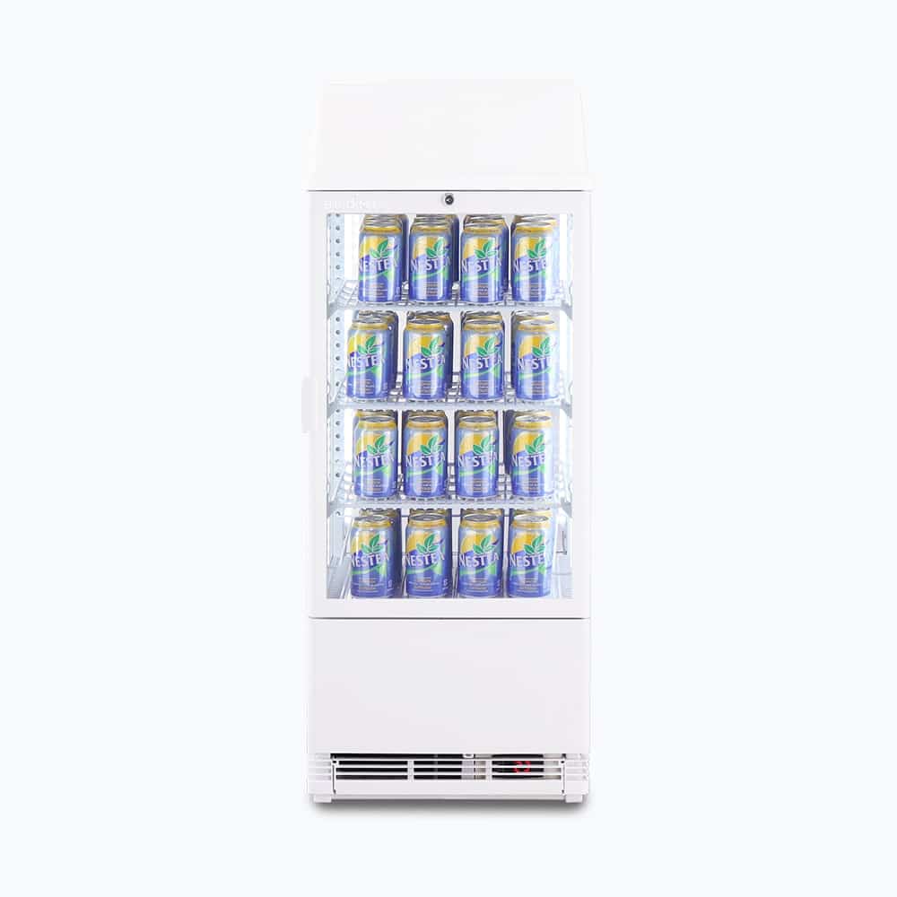 Bromic Countertop Fridge - 78L - 1 Door - Flat Glass - White (5 Years Warranty)