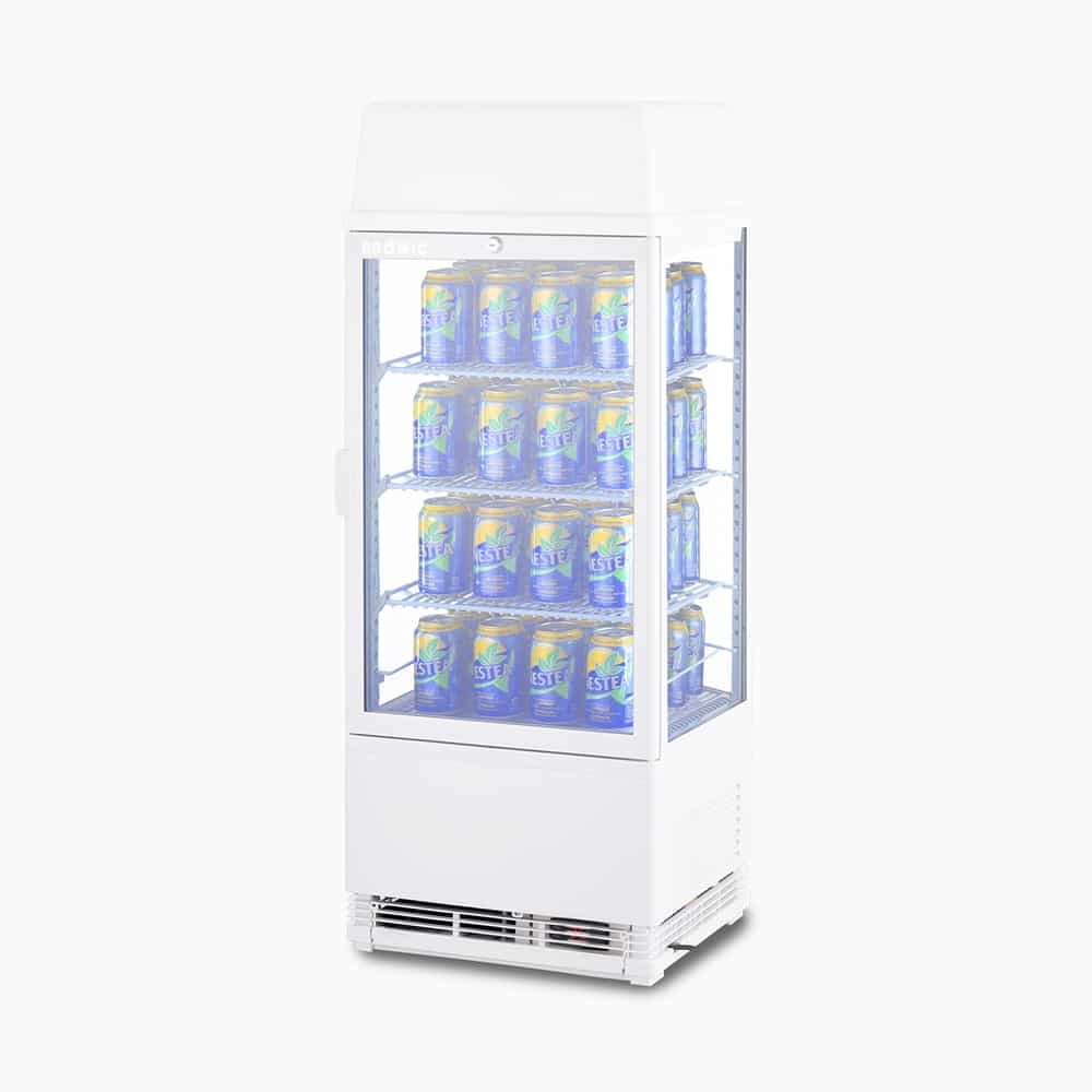 Bromic Countertop Fridge - 78L - 1 Door - Flat Glass - White (5 Years Warranty)