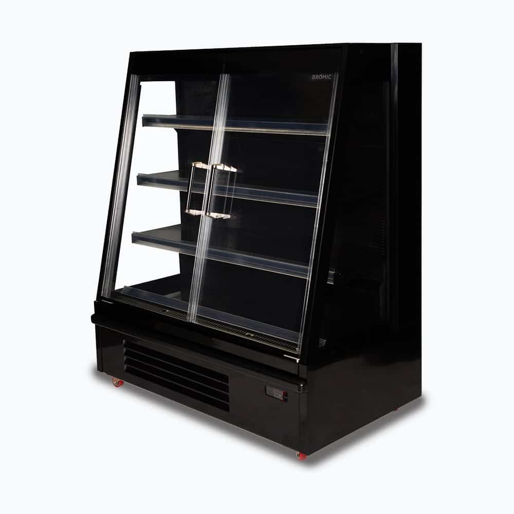 Bromic Semi Vertical Display Fridge - 1250mm - 2 Doors - Hinged (5 Years Warranty)
