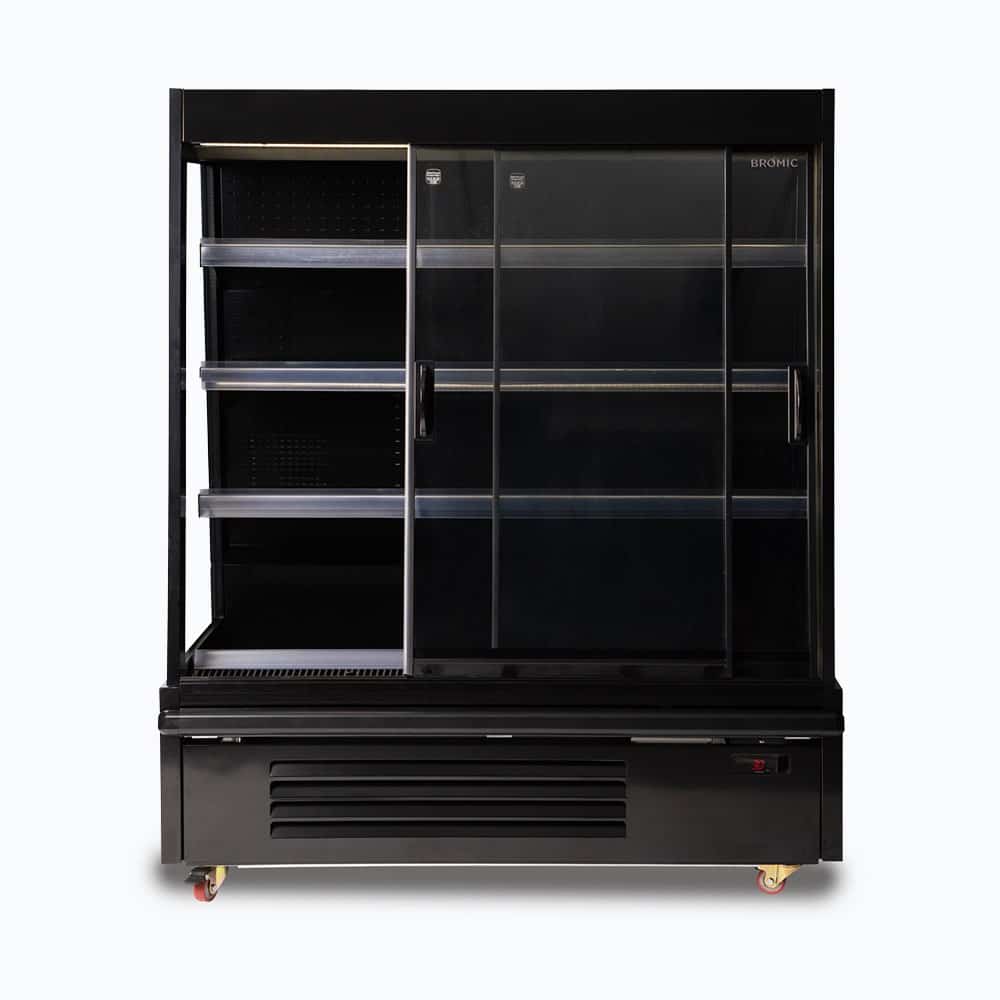 Bromic Semi Vertical Display Fridge - 1250mm - 2 Doors - Sliding (5 Years Warranty)