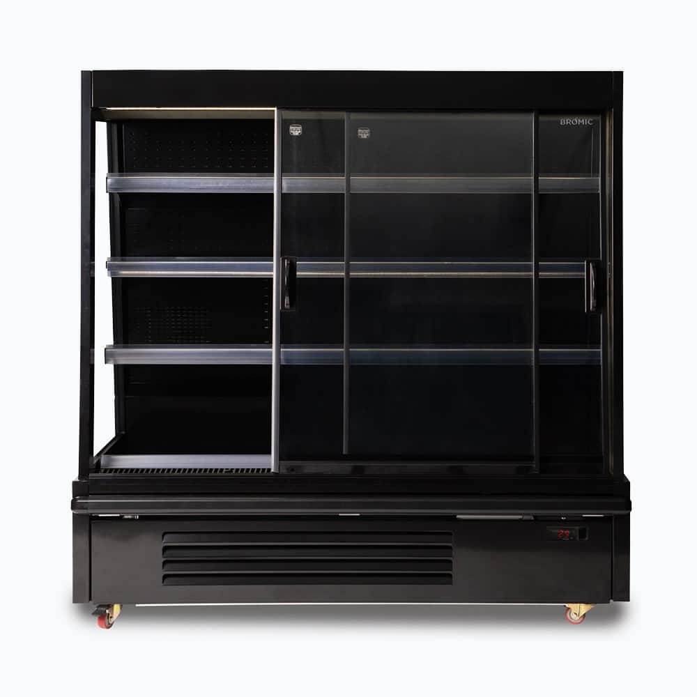 Bromic Semi Vertical Display Fridge - Gondola - 1580mm - 2 Doors - Sliding (5 Years Warranty)