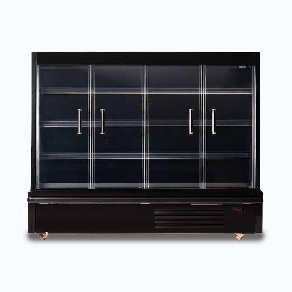 Bromic Semi Vertical Display Fridge - 1875mm - 4 Doors - Hinged (5 Years Warranty)