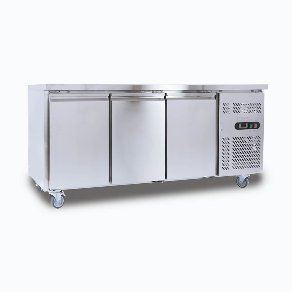 Bromic Under Bench Freezer - 417L - 3 Doors - Stainless Steel (5 Years Warranty)