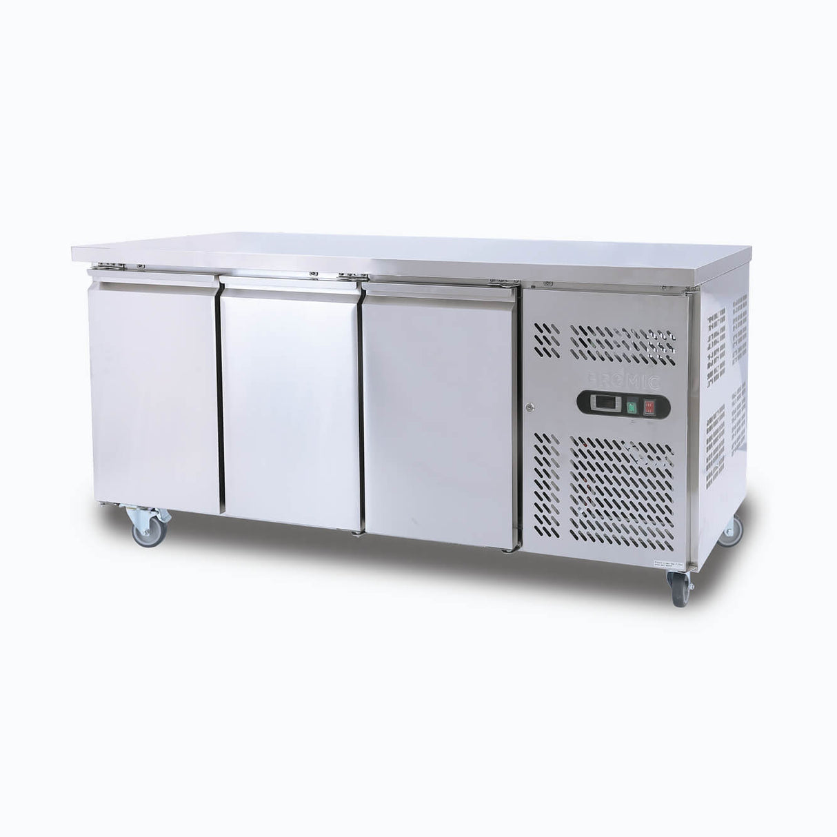 Bromic Under Bench Freezer - 417L - 3 Doors - Stainless Steel (5 Years Warranty)