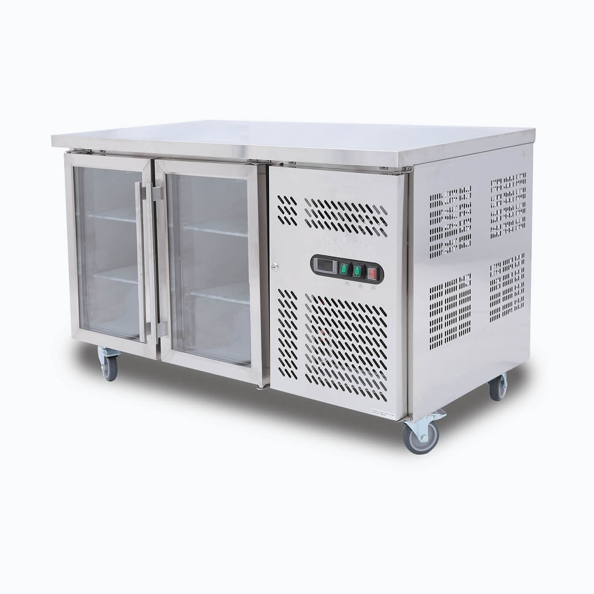 Bromic Under Bench Display Fridge - 282L - 2 Doors - Glass (5 Years Warranty)