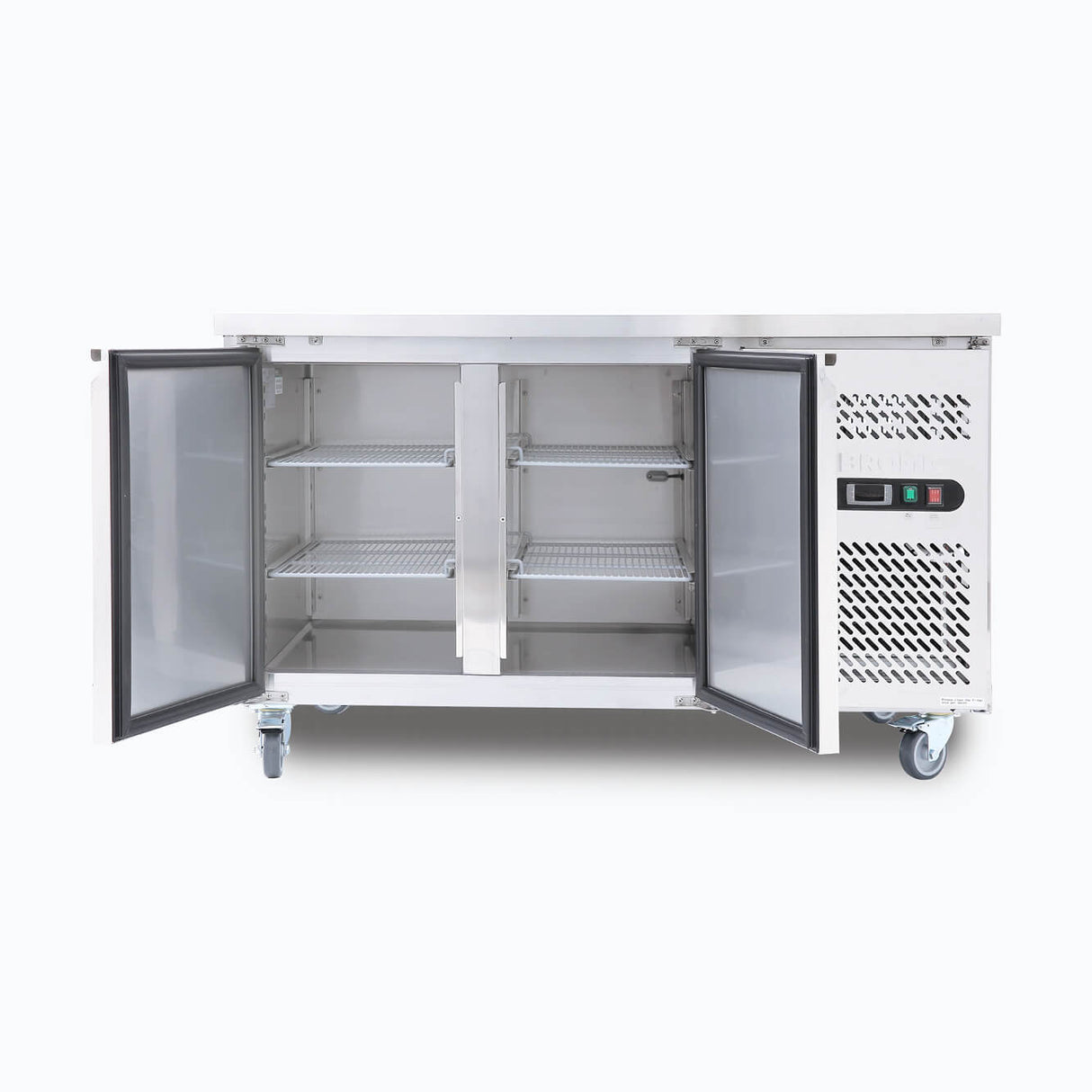 Bromic Under Bench Fridge - 282L - 2 Doors - Stainless Steel (5 Years Warranty)