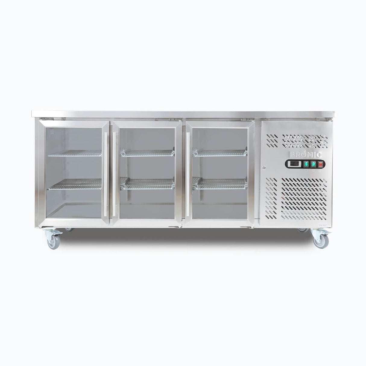 Bromic Under Bench Display Fridge - 417L - 3 Doors - Glass (5 Years Warranty)