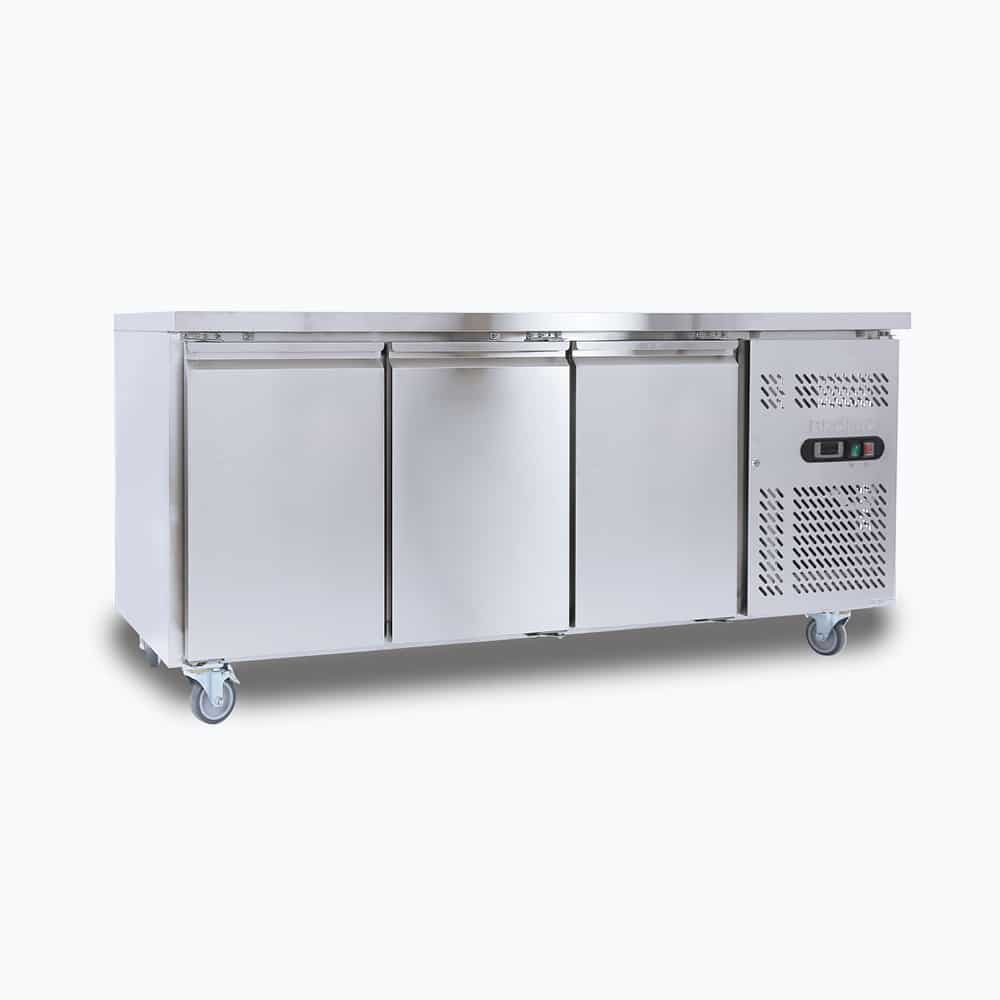 Bromic Under Bench Fridge - 417L - 3 Doors - Stainless Steel (5 Years Warranty)