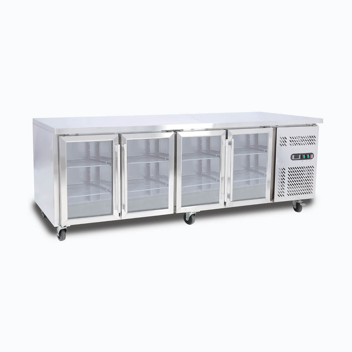 Bromic Under Bench Display Fridge - 553L - 4 Doors - Glass (5 Years Warranty)