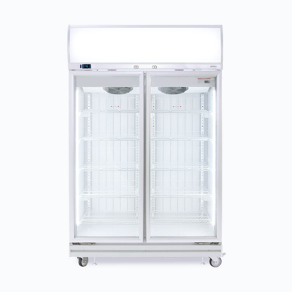 Bromic Upright Display Freezer - 976L - 2 Doors - Flat Glass - Lightbox (5 Years Warranty)