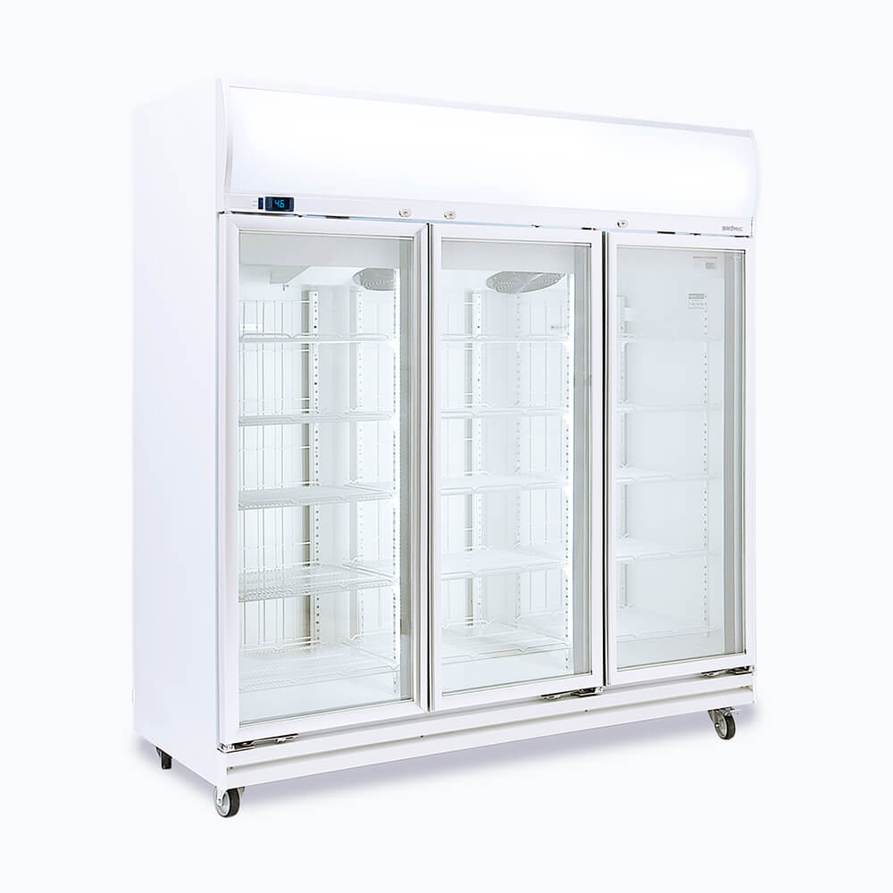 Bromic Upright Display Freezer - 1507L - 3 Doors - Flat Glass - Lightbox (5 Years Warranty)