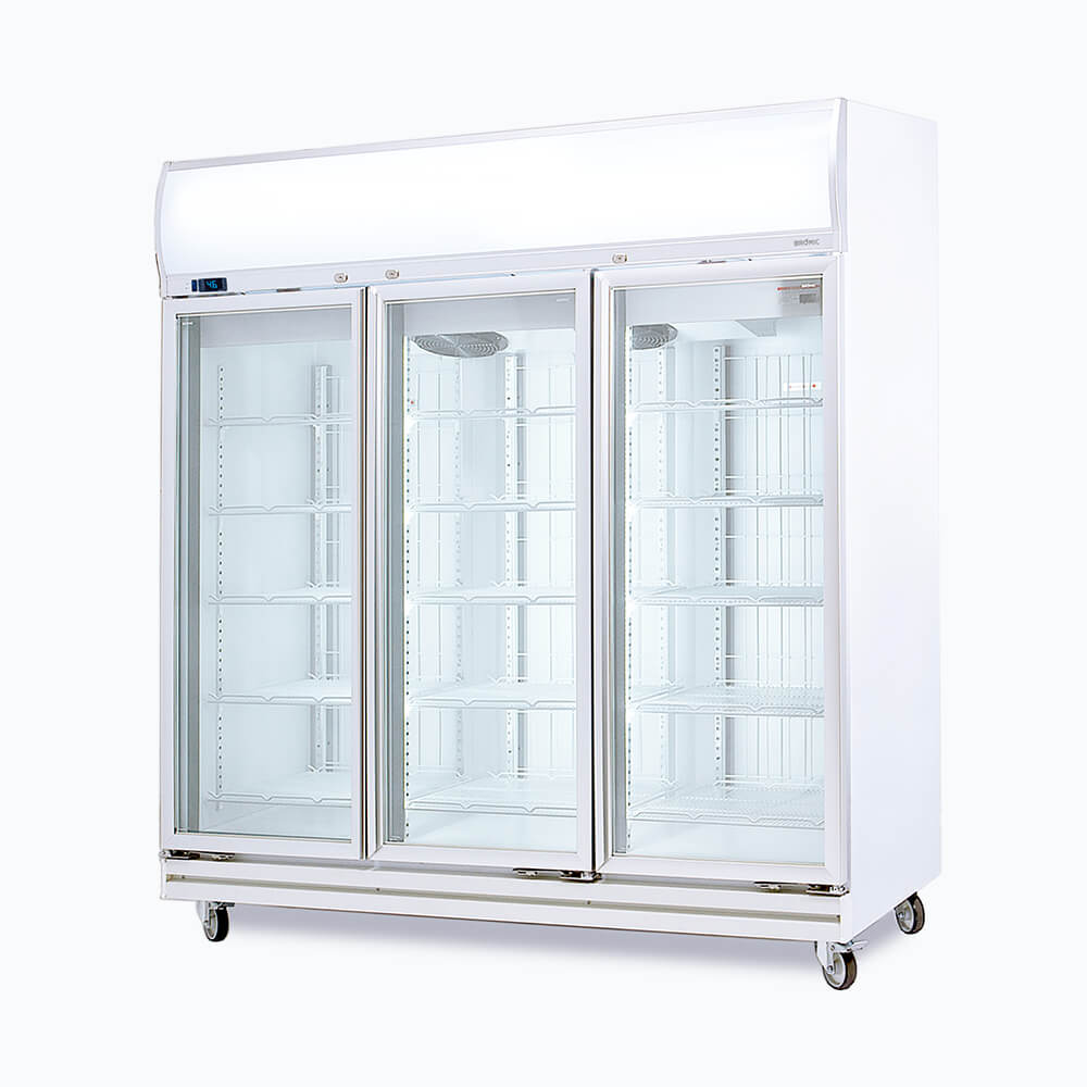 Bromic Upright Display Freezer - 1507L - 3 Doors - Flat Glass - Lightbox (5 Years Warranty)