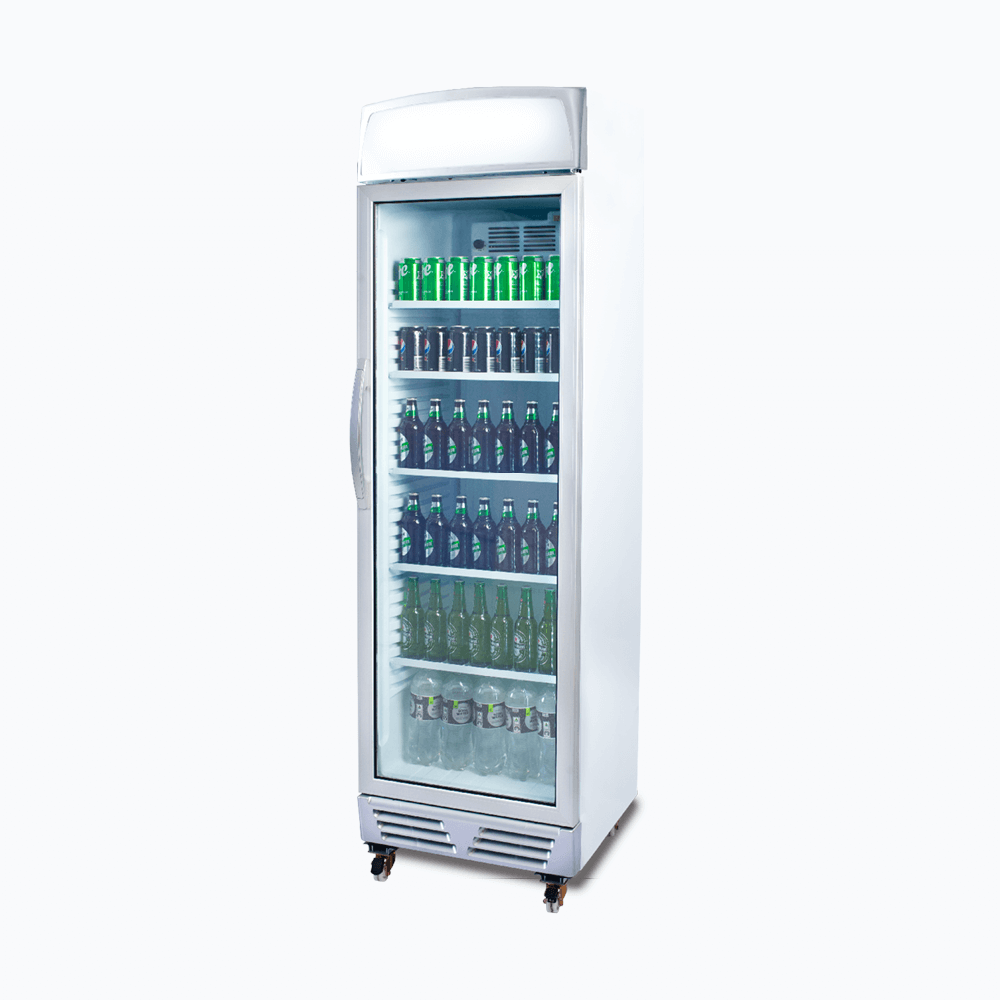 Bromic Upright Display Fridge - 372L - 1 Door - Flat Glass - Lightbox (5 Years Warranty)