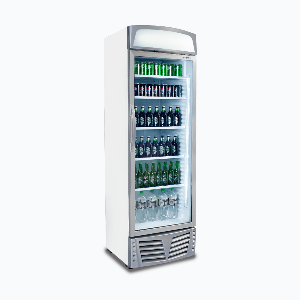 Bromic Upright Display Fridge - 438L - 1 Door - Flat Glass - Lightbox (5 Years Warranty)