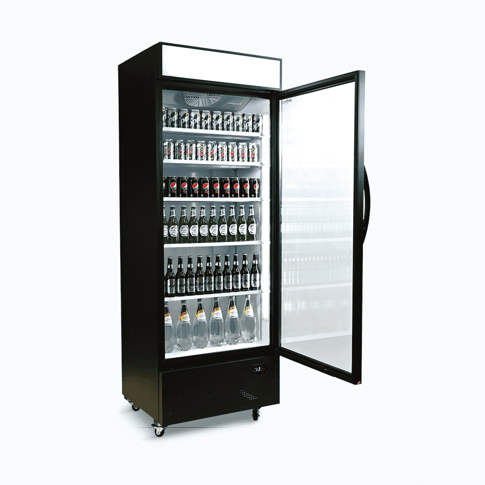Bromic Upright Display Fridge - 659L - 1 Door - Flat Glass - Lightbox (5 Years Warranty)