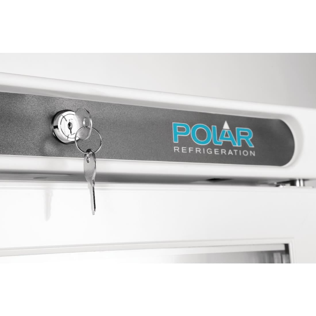 Polar C-Series Glass Door Display Freezer White 365Ltr