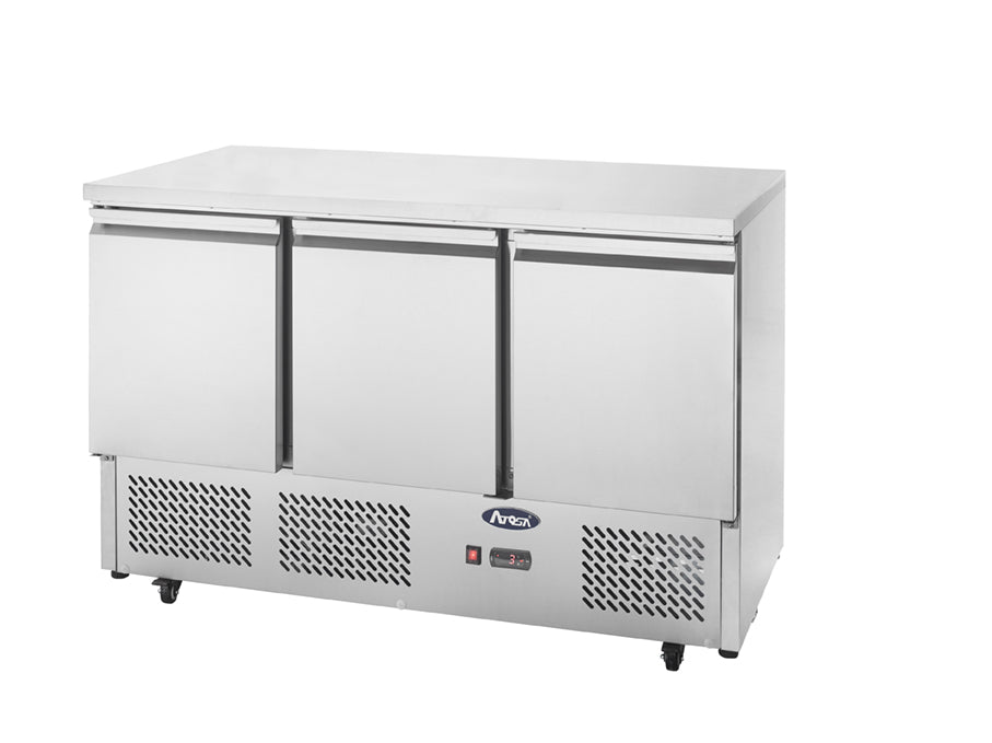 Atosa 3 DOORS TABLE SALADETTE FRIDGE 1365 MM ESL3851