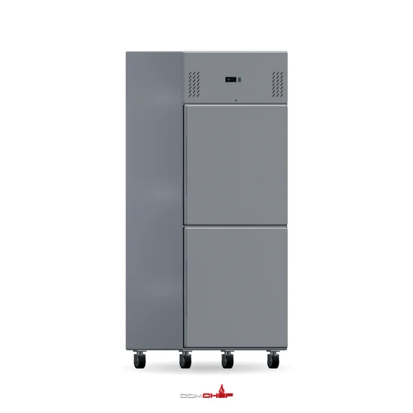 ComChef original 360° rendered view of FED-X XURF650S1V split-door upright freezer