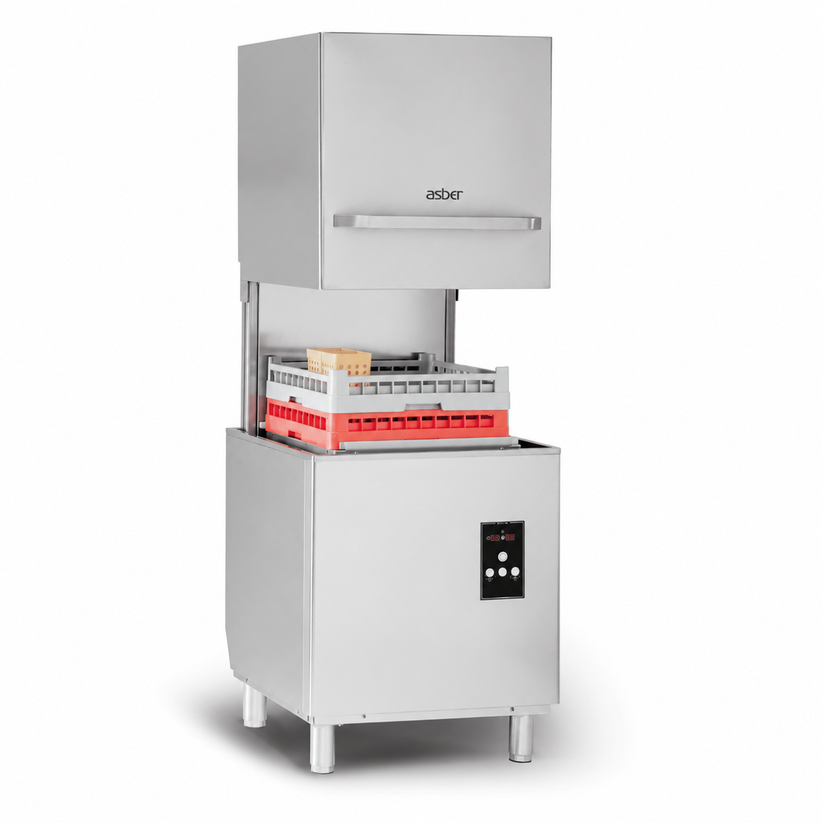 Asber Tech Line Pass-through Hood Type Dishwasher - GE-H500DD