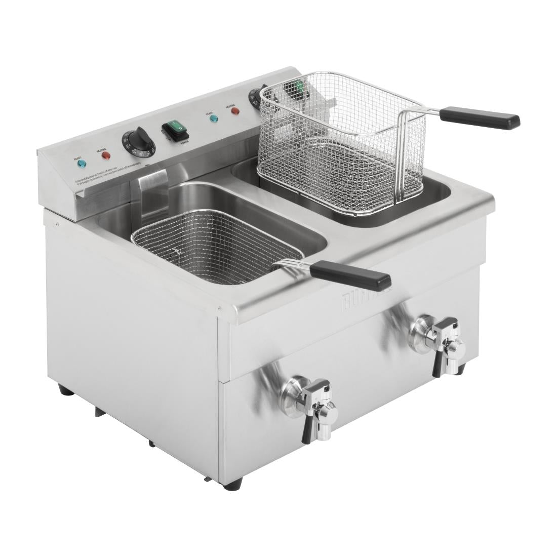 Apuro Double Induction Fryer - 2x7.5ltr - 2x3kW