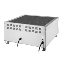 Load image into Gallery viewer, Apuro Induction Hob Four Zone - 2x3kW