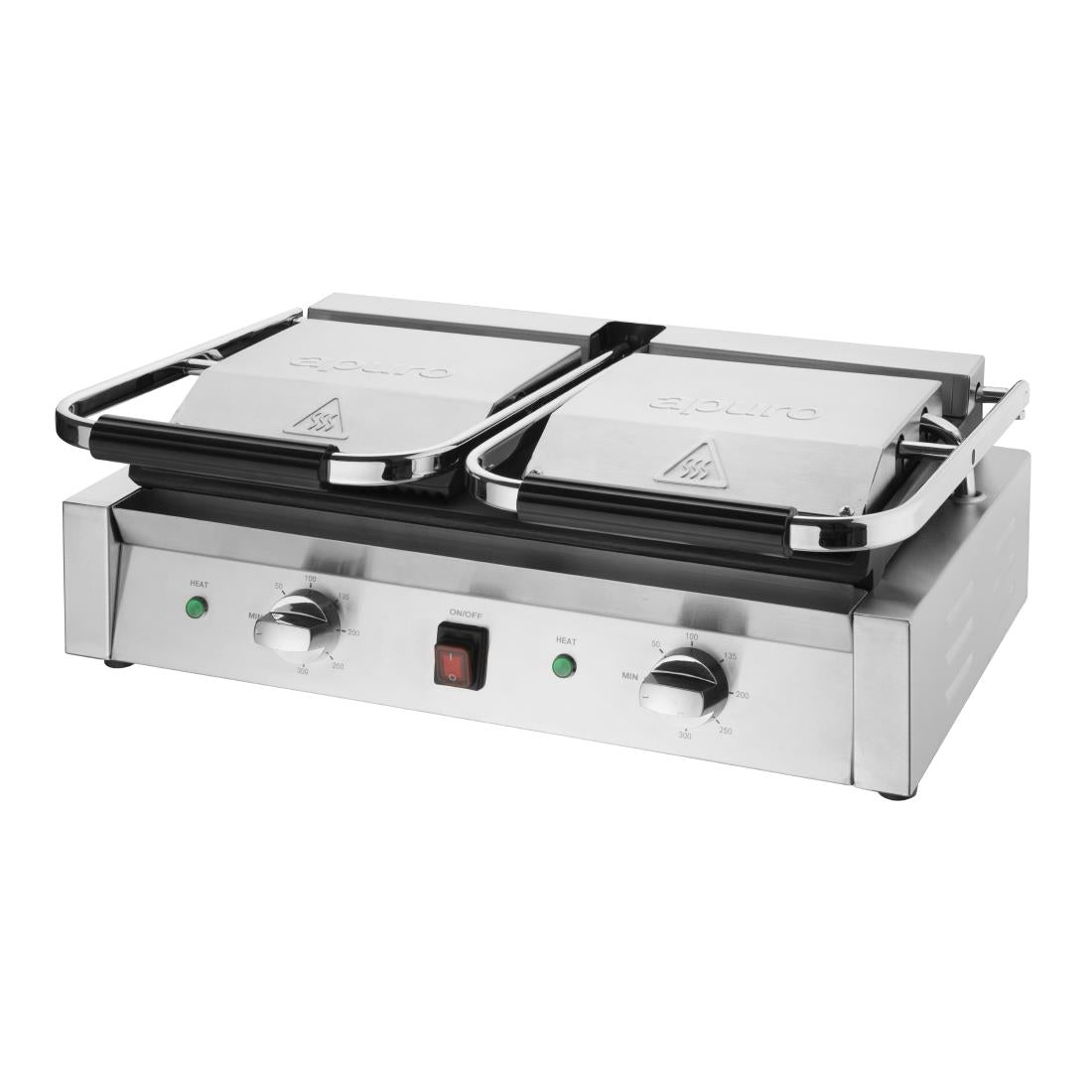 Apuro Bistro Contact Grill - Double (Ribbed/Flat)