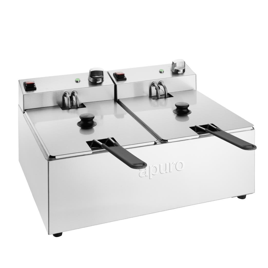 Apuro Double Fryer - 2x5Ltr - 2x2.8kW