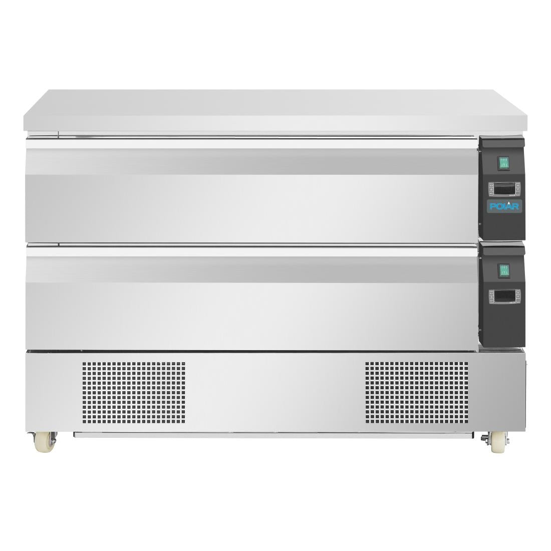 Polar U-Series Double Drawer Counter Fridge Freezer 6xGN