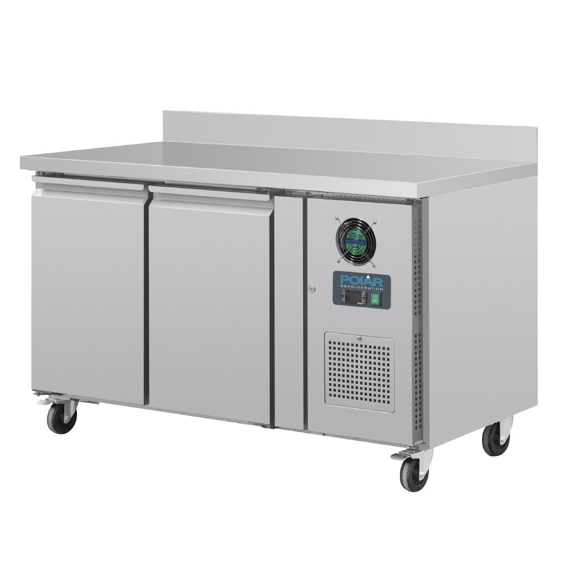 Polar U-Series Double Door Counter Freezer with Upstand 282Ltr