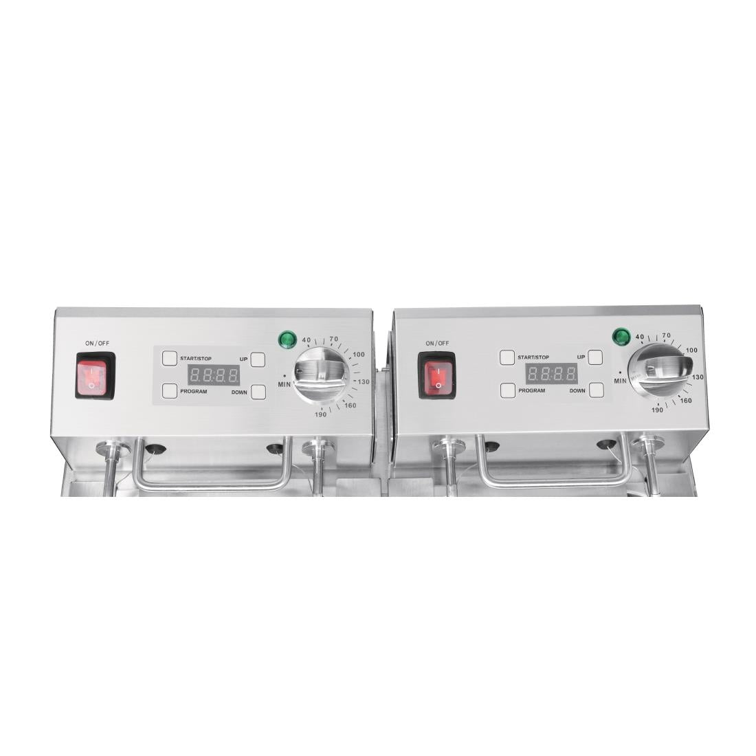 Apuro Double Fryer with Timer - 2x8Ltr - 2.9kW