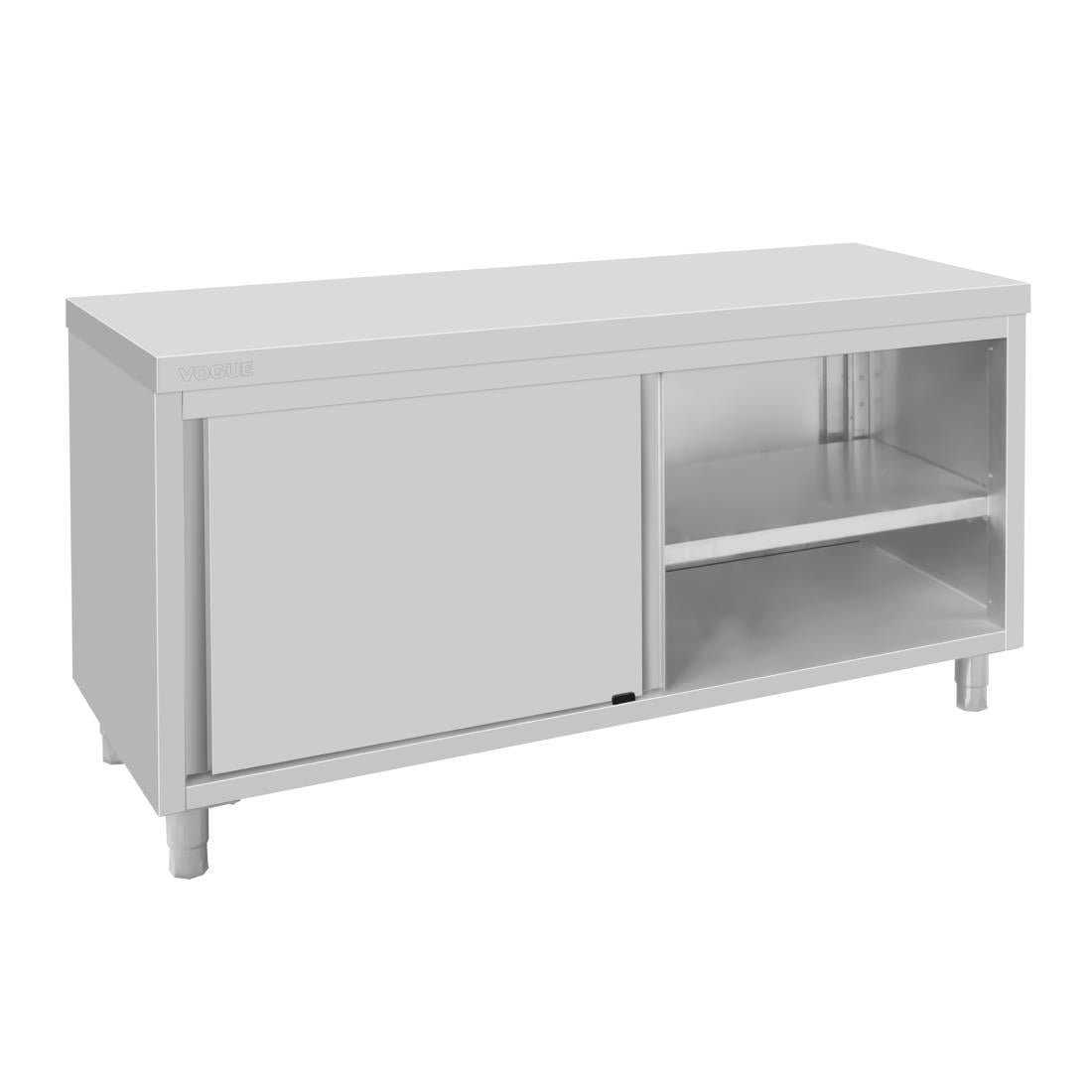 Vogue Standing Floor Cupboard Stainless Steel - 900x1800x600mm