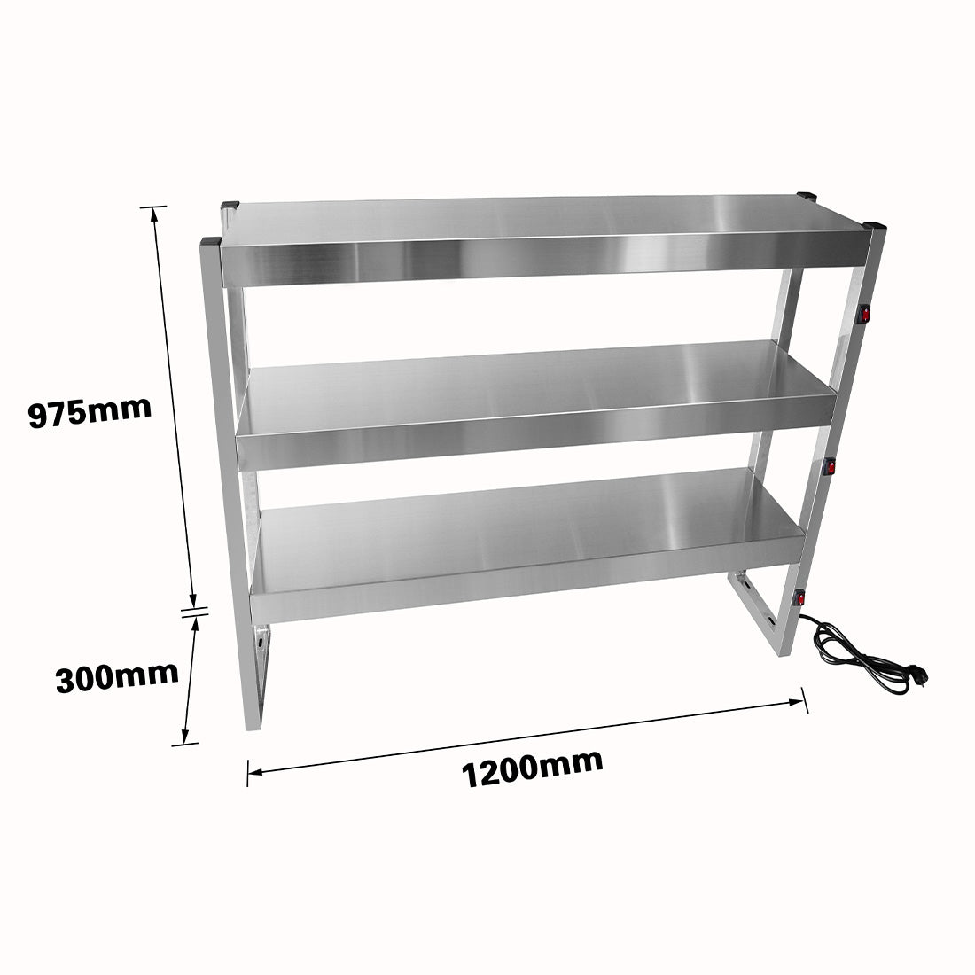 Benchstar Commercial Food Warmer with 9 Lamps – FW9L-123