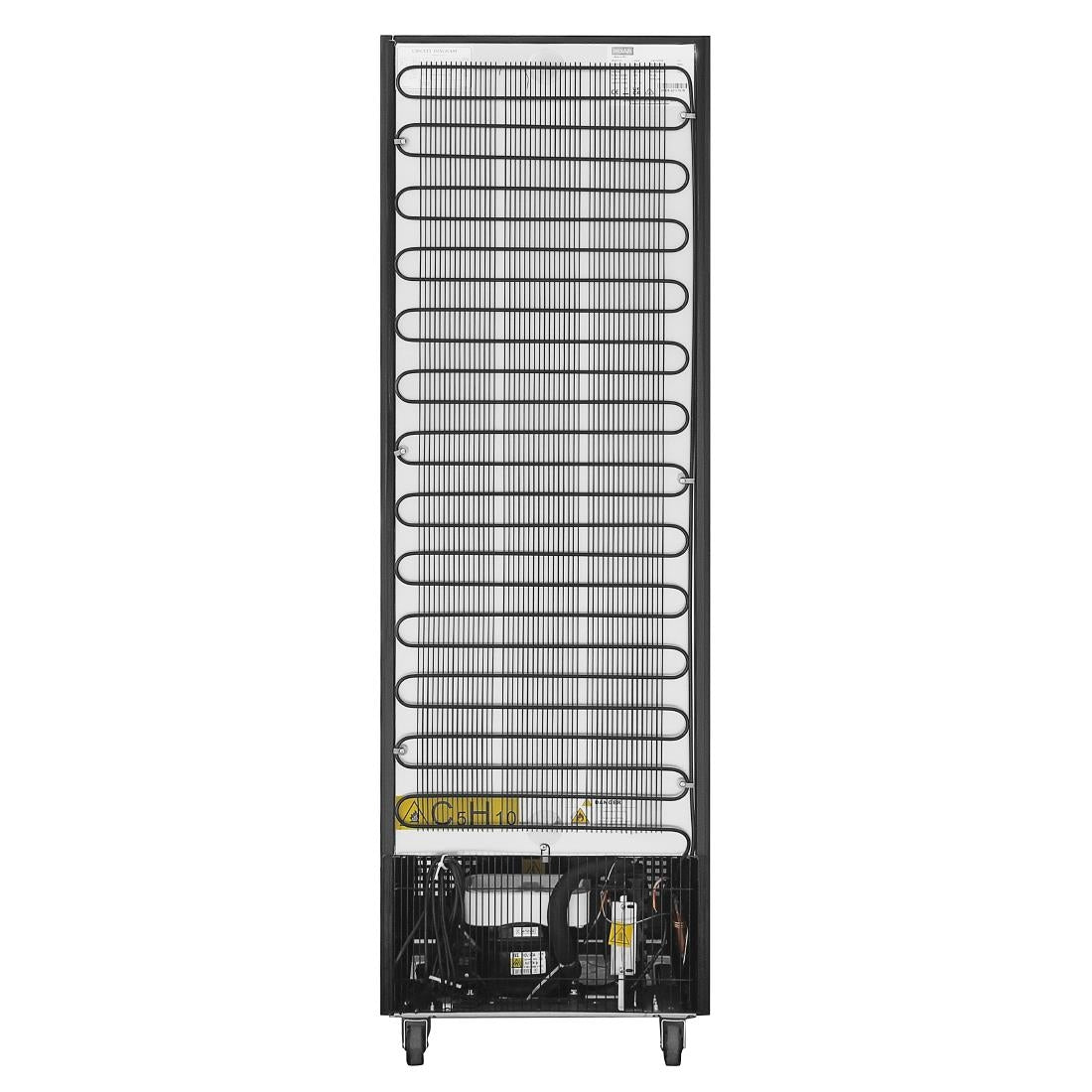 Polar G-Series Upright Display Fridge Black - 218Ltr