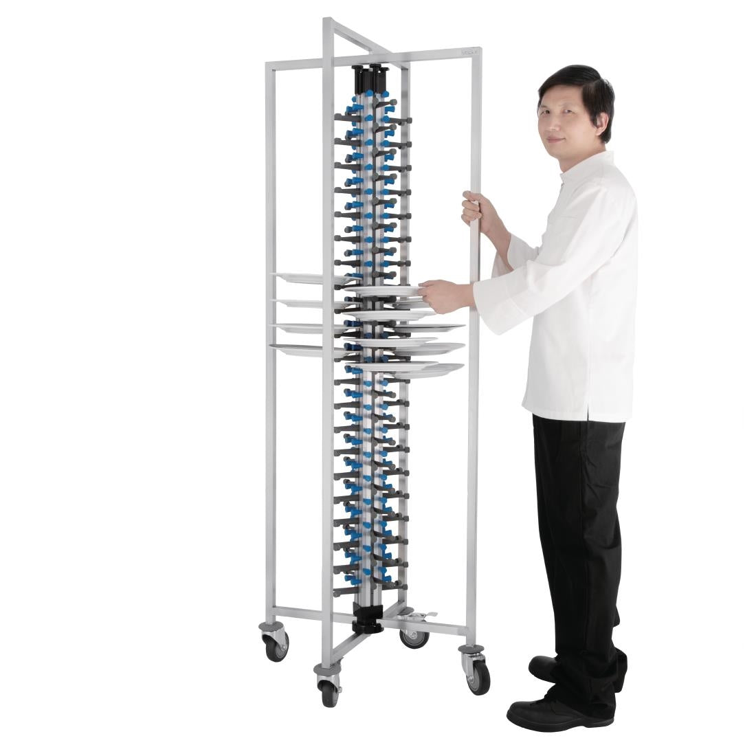Vogue Mobile Plate Rack (84 Plates)