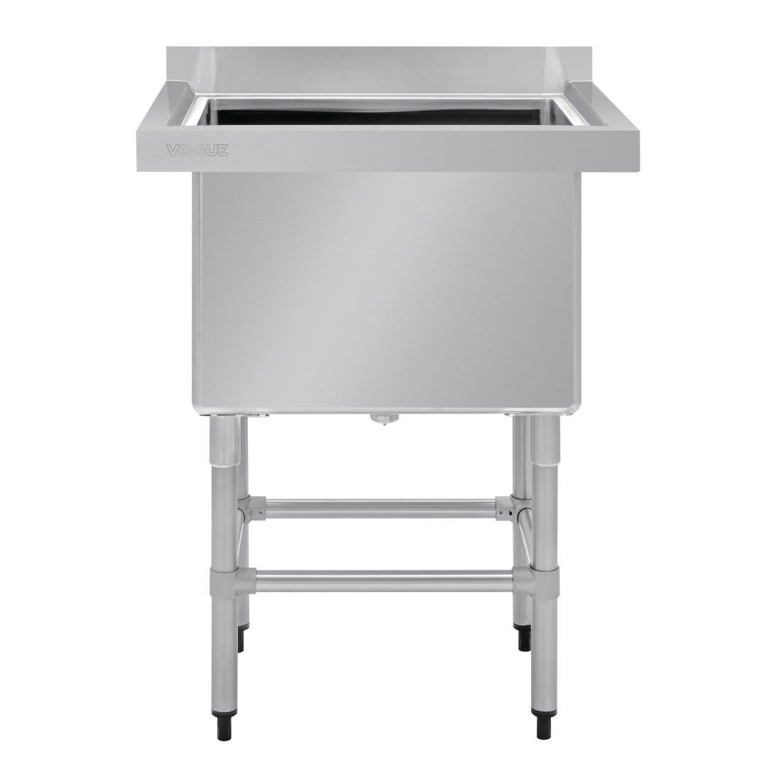 Vogue St/St Deep Pot Sink - 770mm (w) x 600mm (d) (90mm Drain)